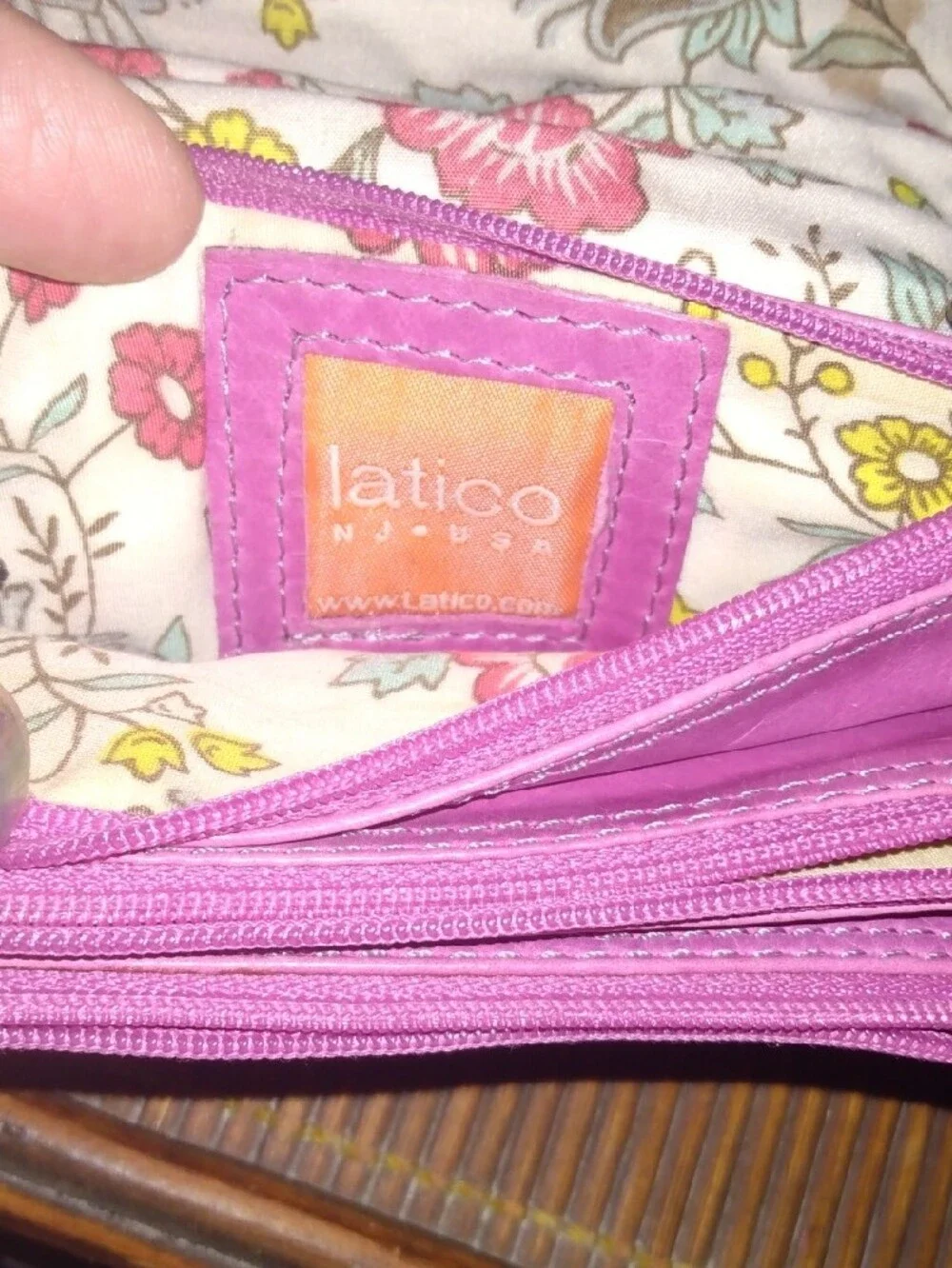 latico Mauve Pink Leather Wristlet Clutch with Brass Accent Note: Last  Pic  Dot